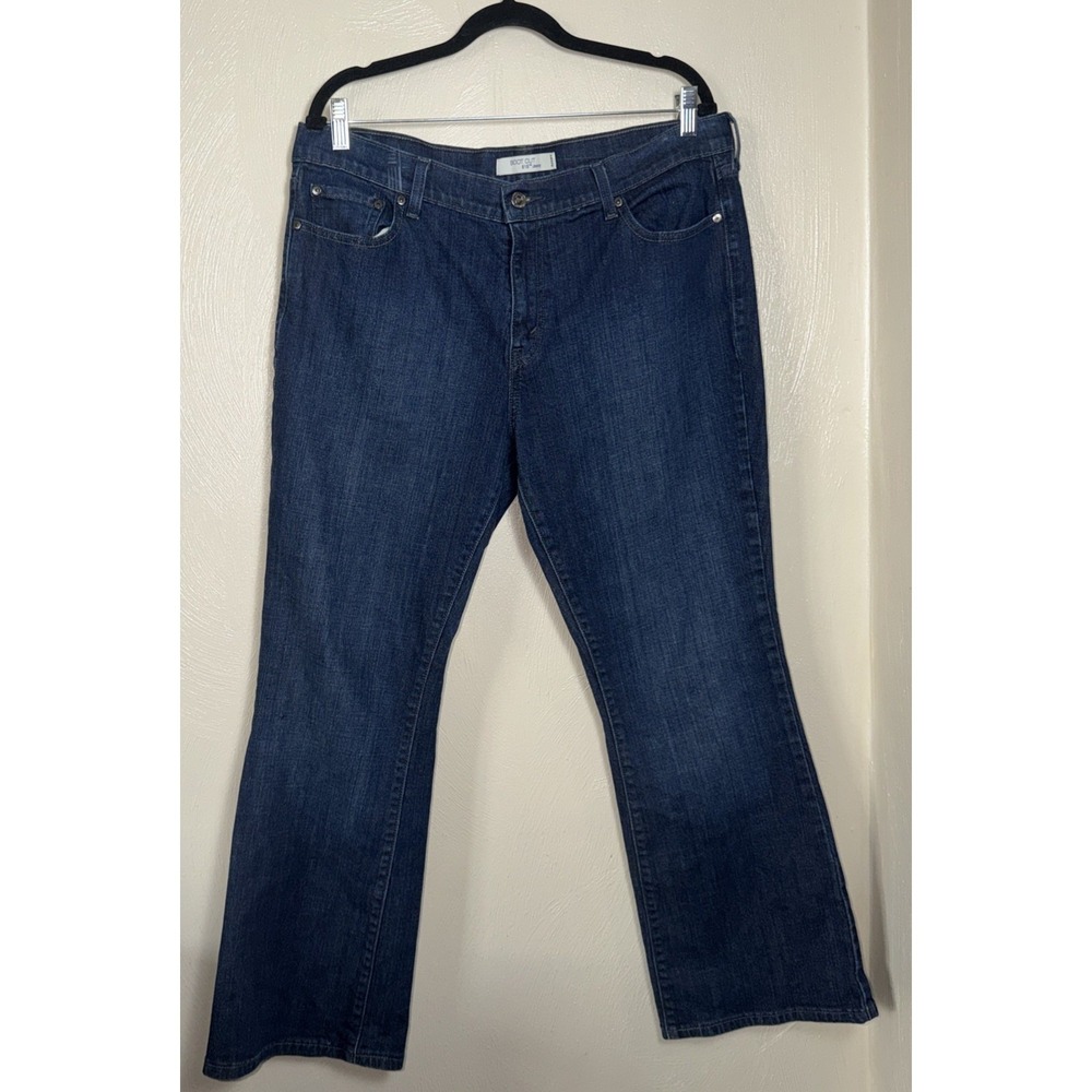 Levi's 515 Boot Cut Jeans Size 16 Medium Wash 5 Pocket Bling